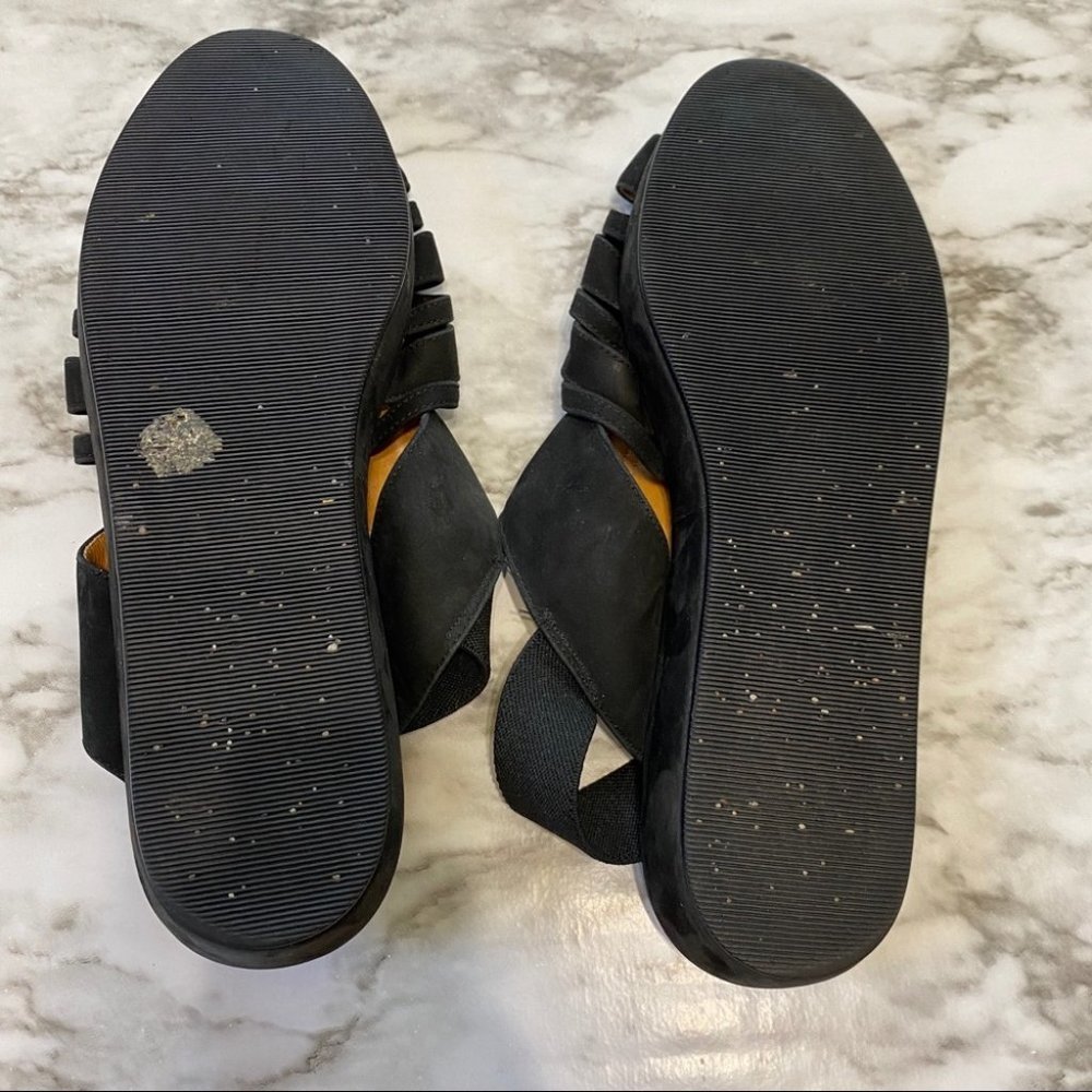 Cole Haan Suede Strappy Sandals Black Sz 7.5 - Picture 5 of 6